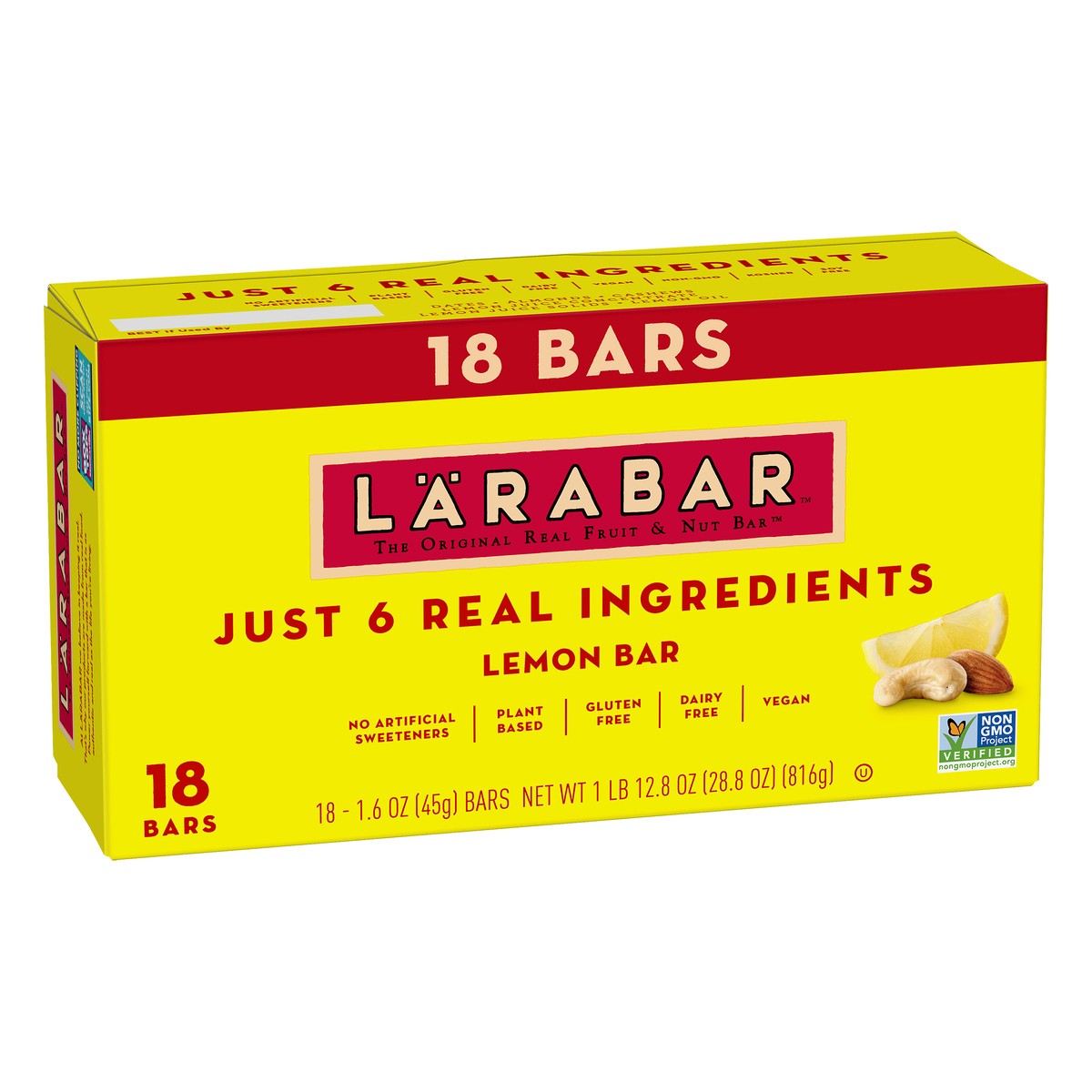 slide 10 of 13, LÄRABAR Lemon Fruit & Nut Bar - 18 ct, 18 ct