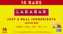 LÄRABAR Lemon Fruit & Nut Bar - 18 ct