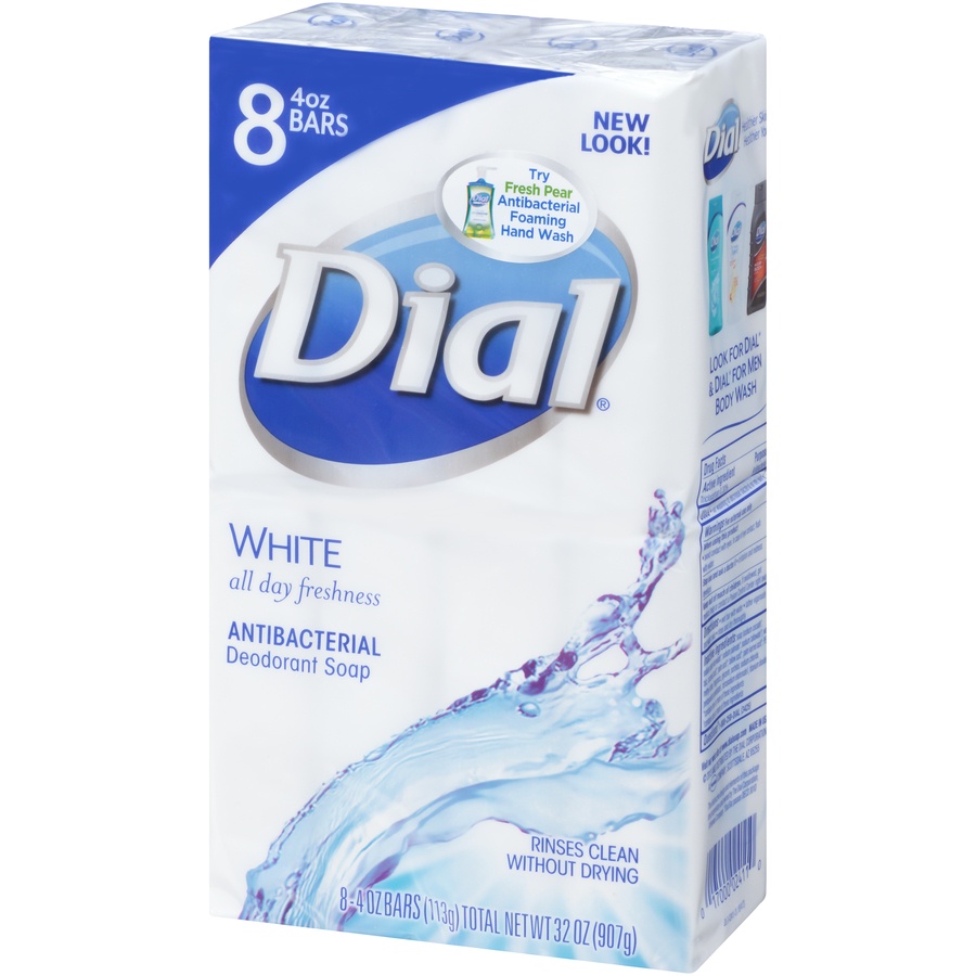 slide 4 of 7, Dial White Bath Soap, 