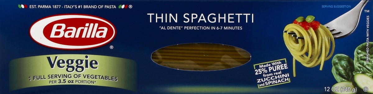 slide 4 of 4, Barilla Thin Spaghetti 12 oz, 12 oz