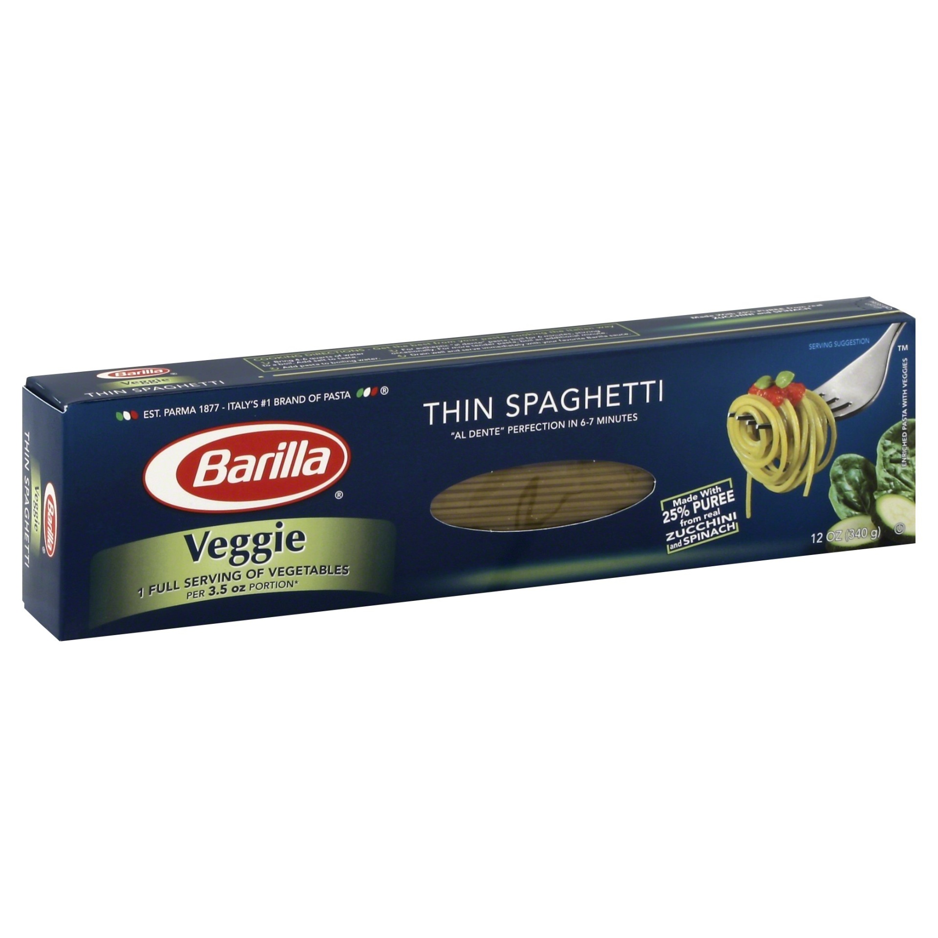 slide 1 of 4, Barilla Thin Spaghetti 12 oz, 12 oz