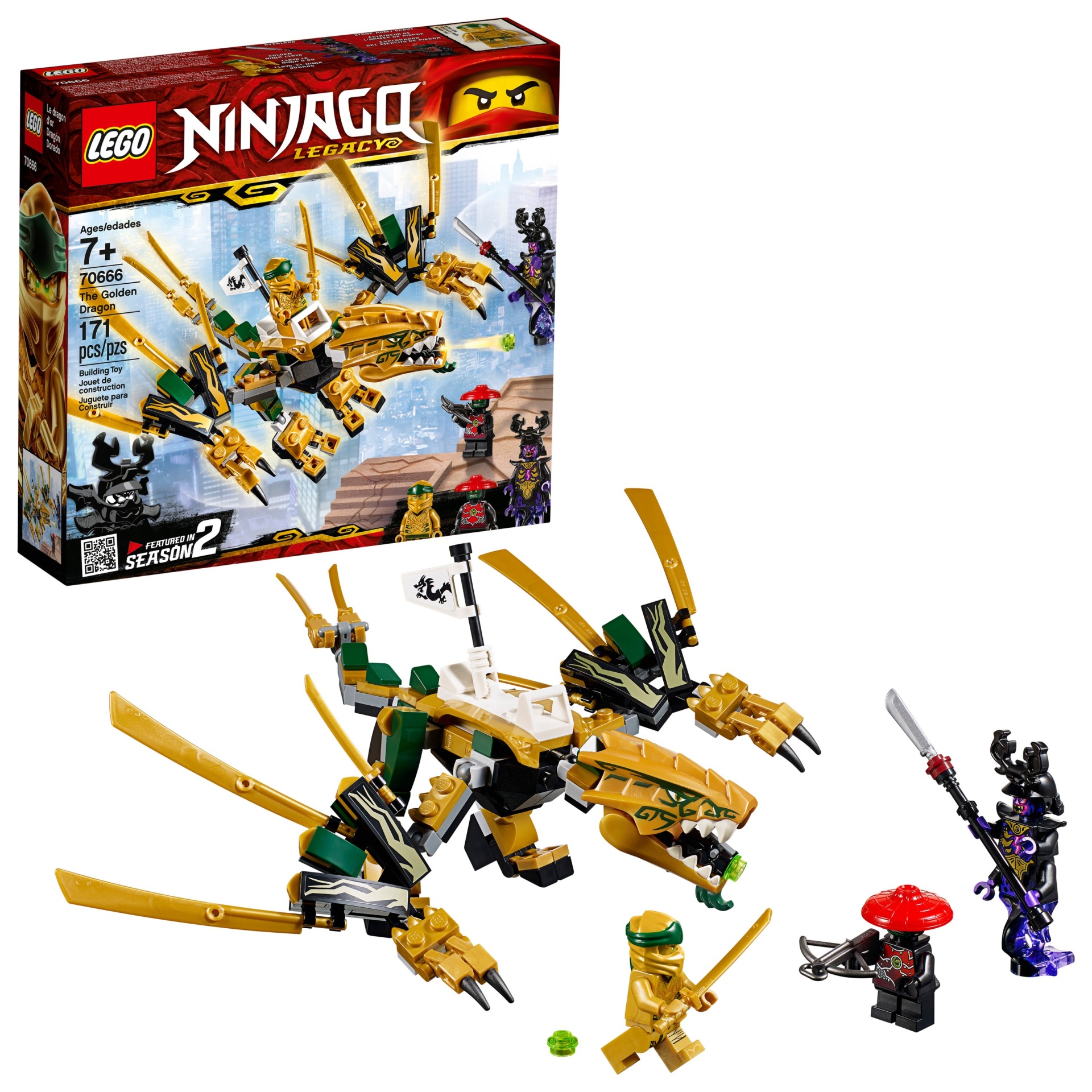 slide 1 of 7, LEGO Ninjago the Golden Dragon, 1 ct