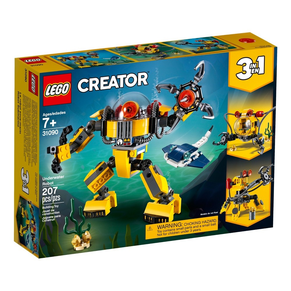 slide 4 of 7, LEGO Creator Underwater Robot 31090, 1 ct
