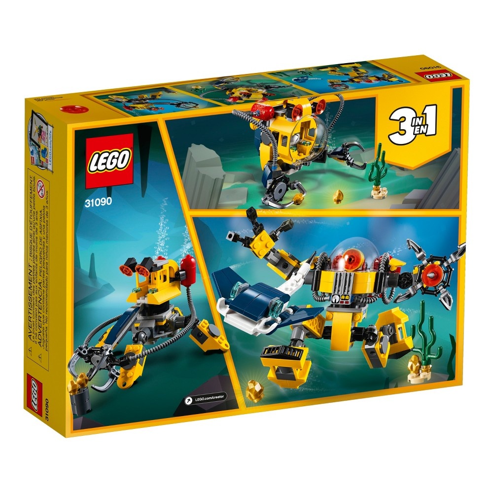 slide 5 of 7, LEGO Creator Underwater Robot 31090, 1 ct