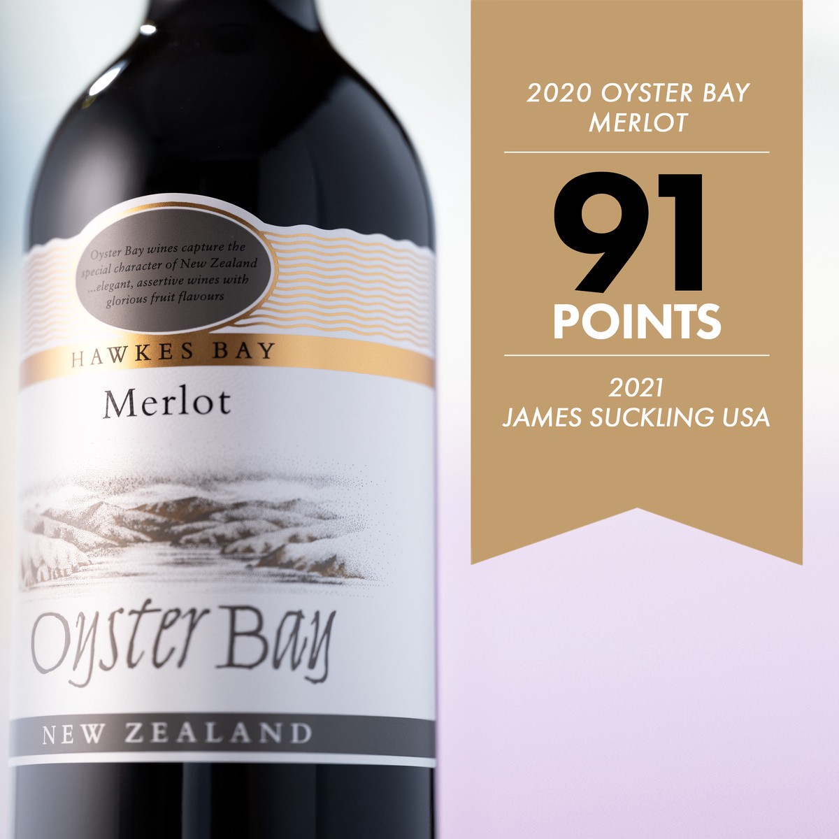 slide 4 of 9, Oyster Bay Merlot, 750 ml