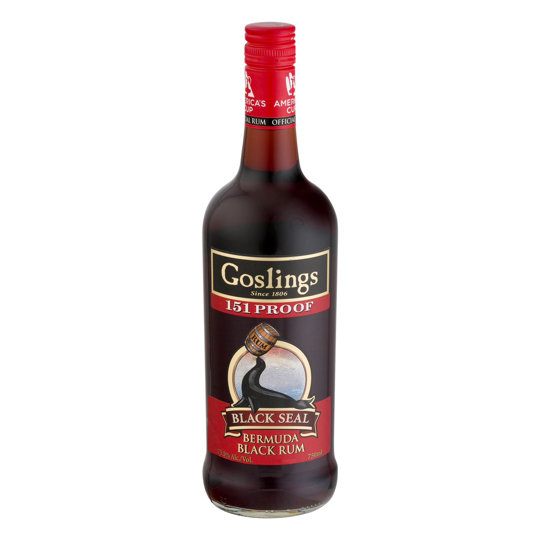 slide 1 of 1, Gosling's Black 151%, 750 ml