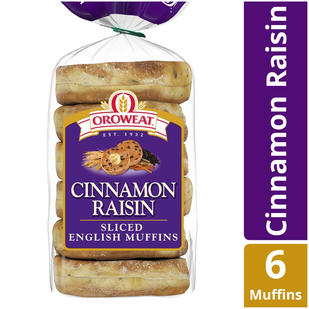 Oroweat Cinnamon Raisin English Muffins 6 Ct 14 Oz 6 ct Shipt