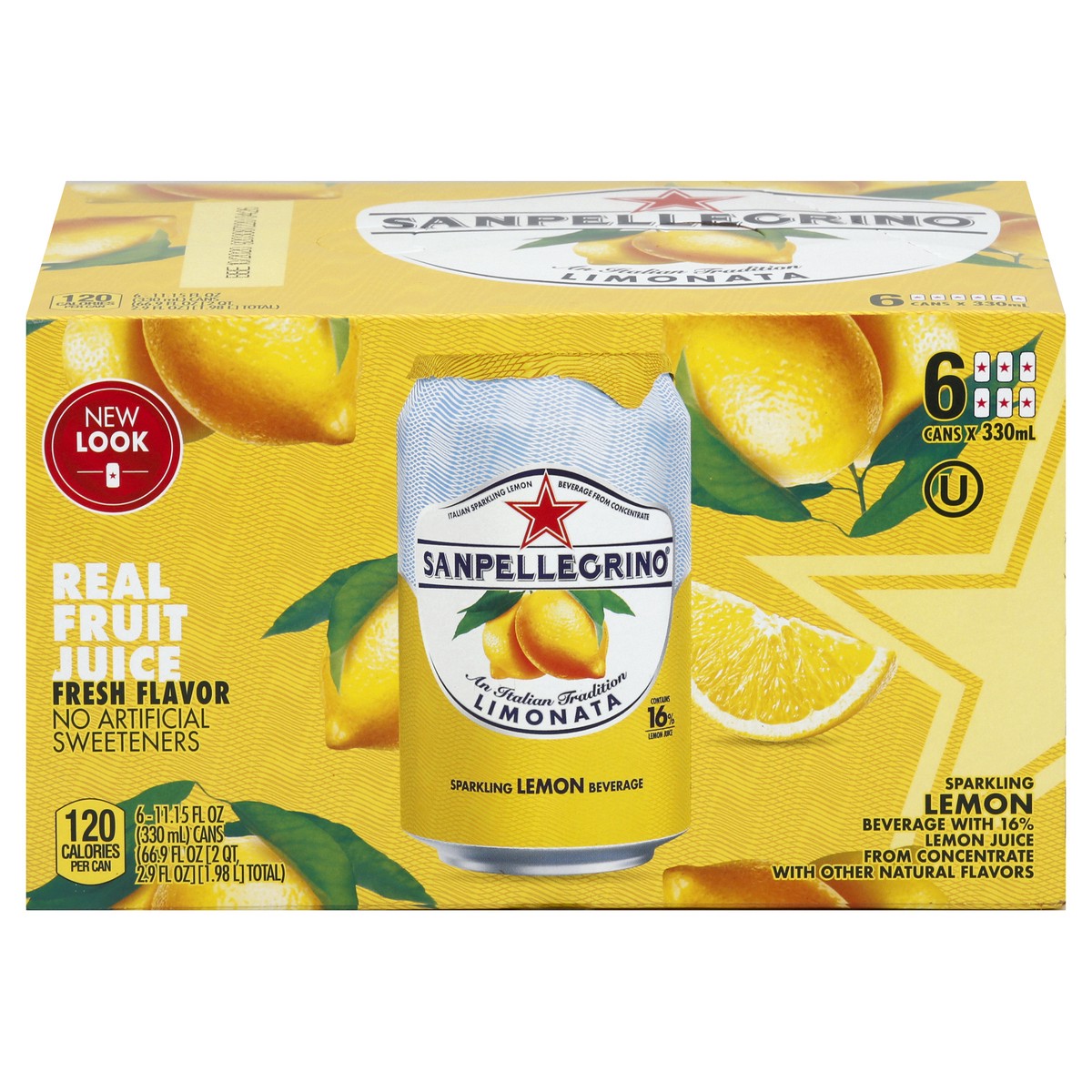 slide 4 of 10, SANPELLEGRINO Sparkling Fruit Beverages, Limonata (Lemon) - 66.9 oz, 66.9 oz