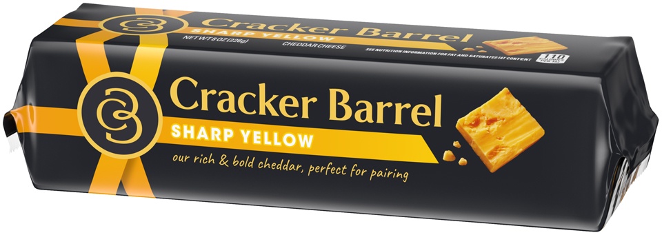 slide 4 of 8, Cracker Barrel Sharp Cheddar Cheese Chunk, 8 oz