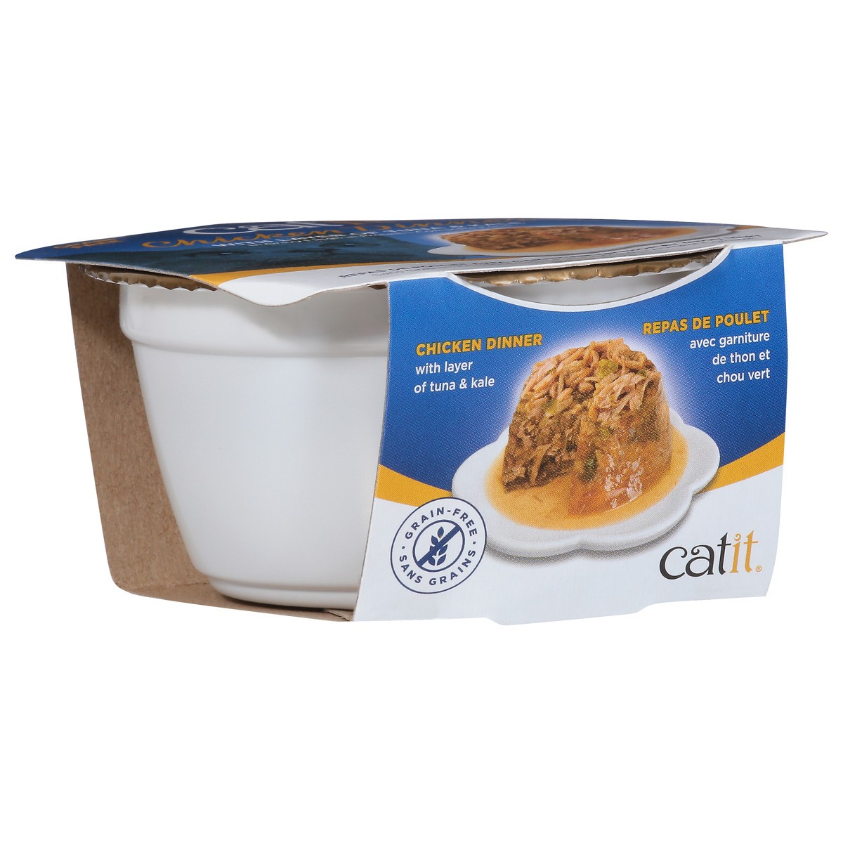 slide 2 of 14, Cat It Grain Free Chicken Dinner with Layer of Tuna & Kale Cat Food 2.8 oz, 