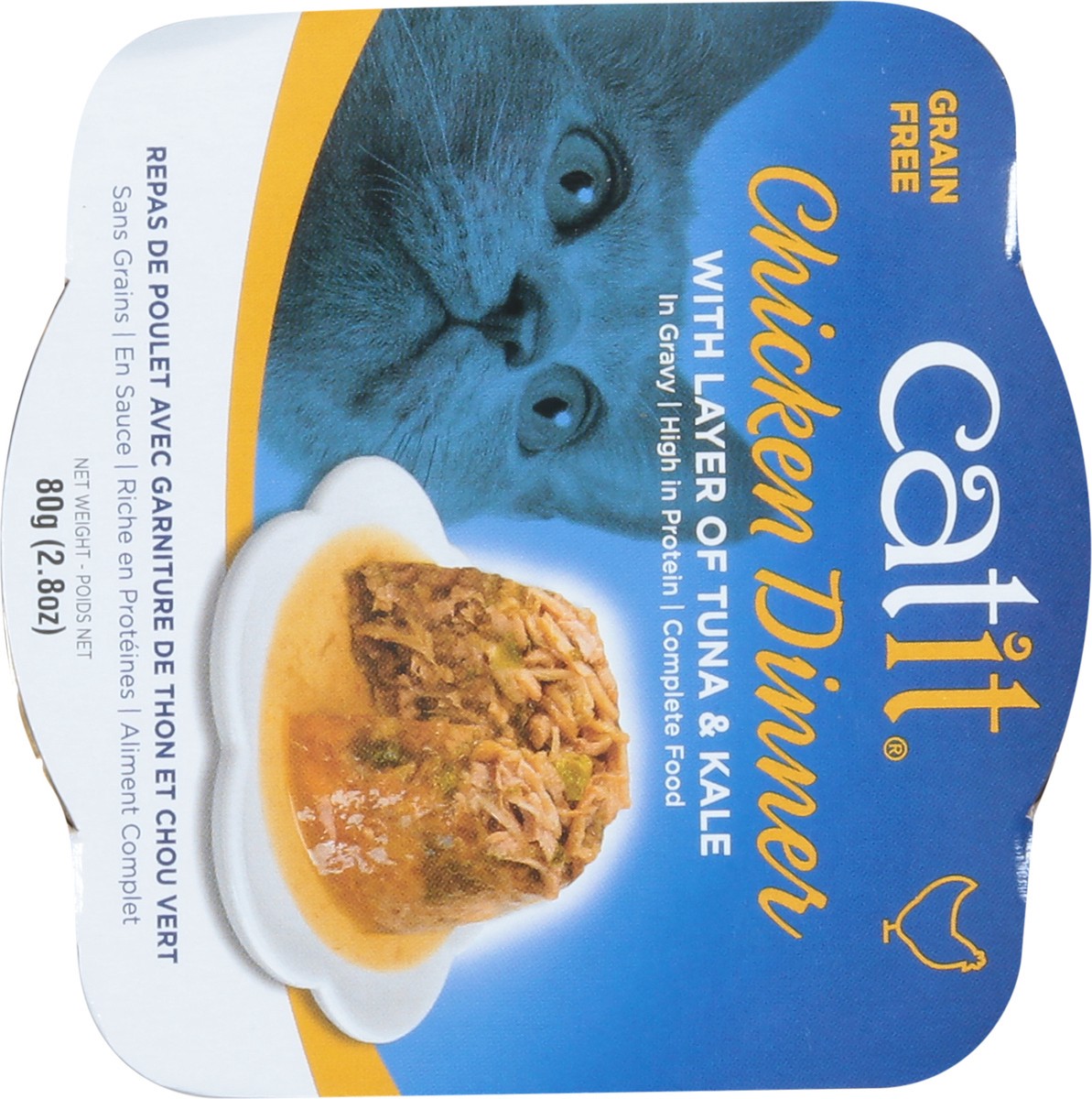 slide 14 of 14, Cat It Grain Free Chicken Dinner with Layer of Tuna & Kale Cat Food 2.8 oz, 