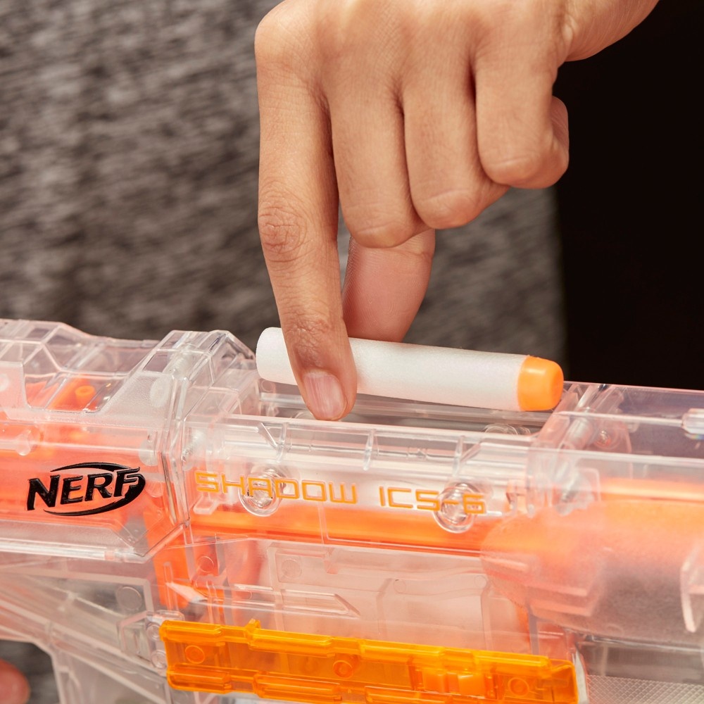 slide 5 of 8, Nerf Modulus Ghost Ops Shadow ICS-6, 1 ct