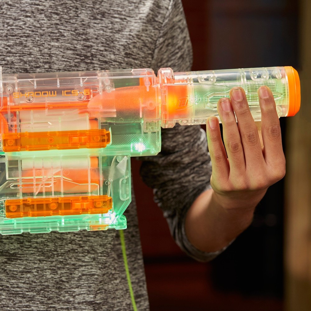 slide 6 of 8, Nerf Modulus Ghost Ops Shadow ICS-6, 1 ct