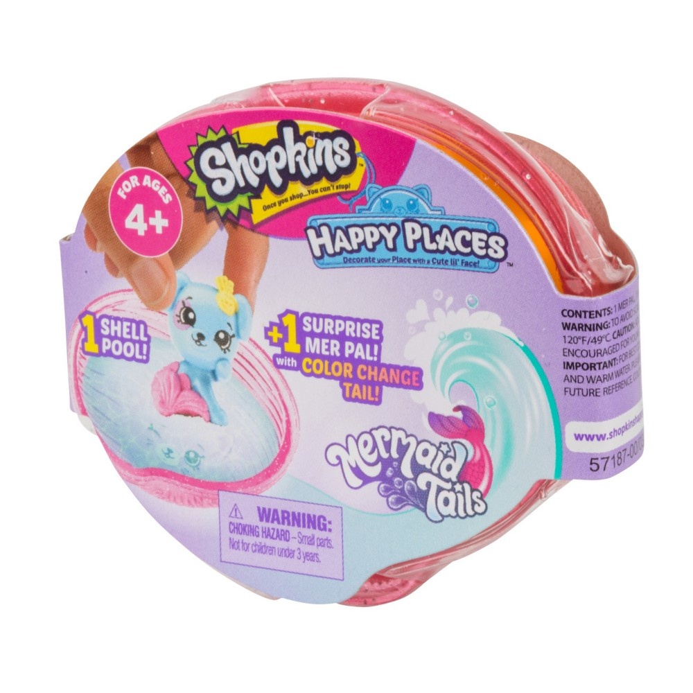 slide 2 of 6, Happy Places Shopkins Mermaid Tails Surprise Pack, 1 ct