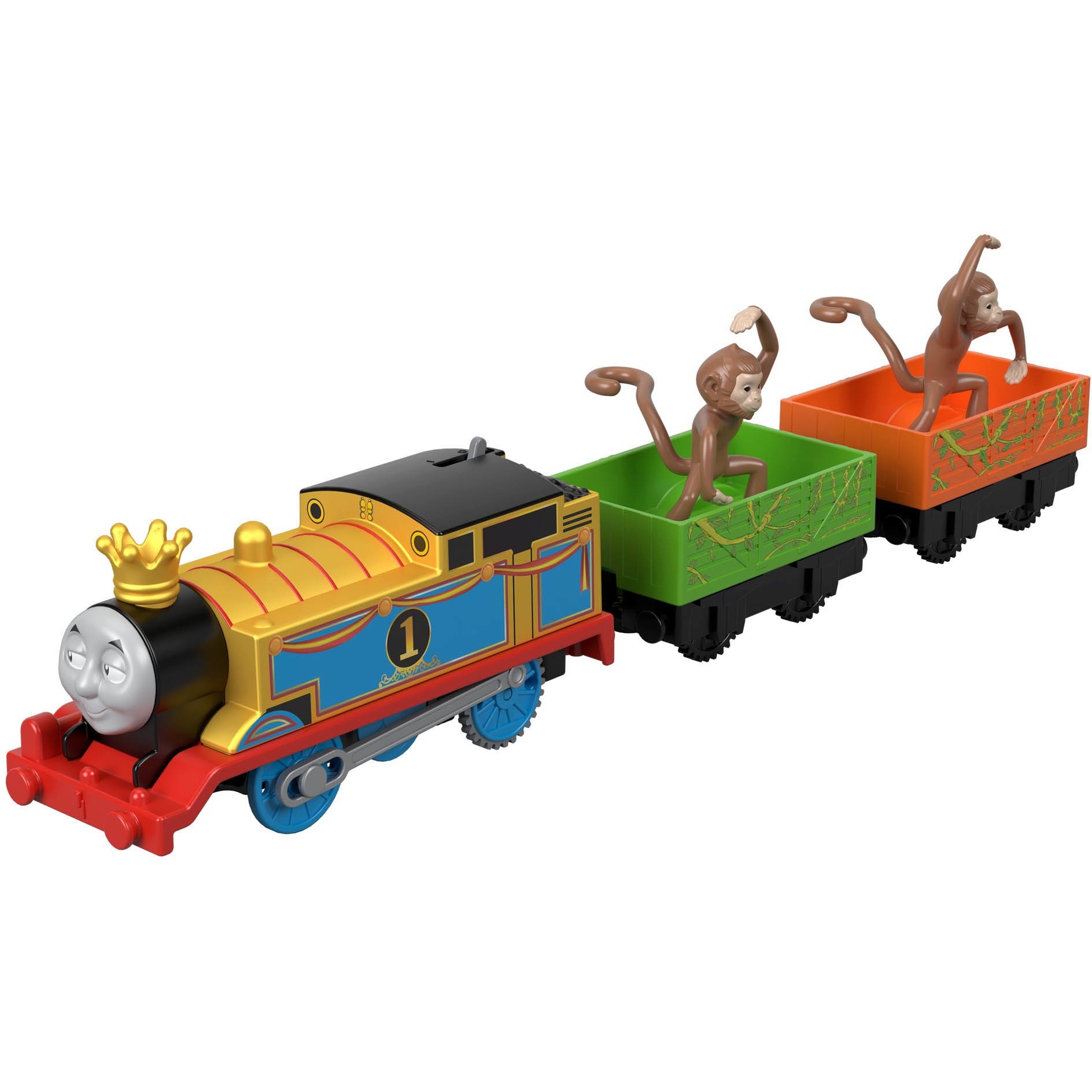 slide 1 of 4, Fisher-Price Thomas & Friends TrackMaster Monkey Mania Thomas Engine, 1 ct