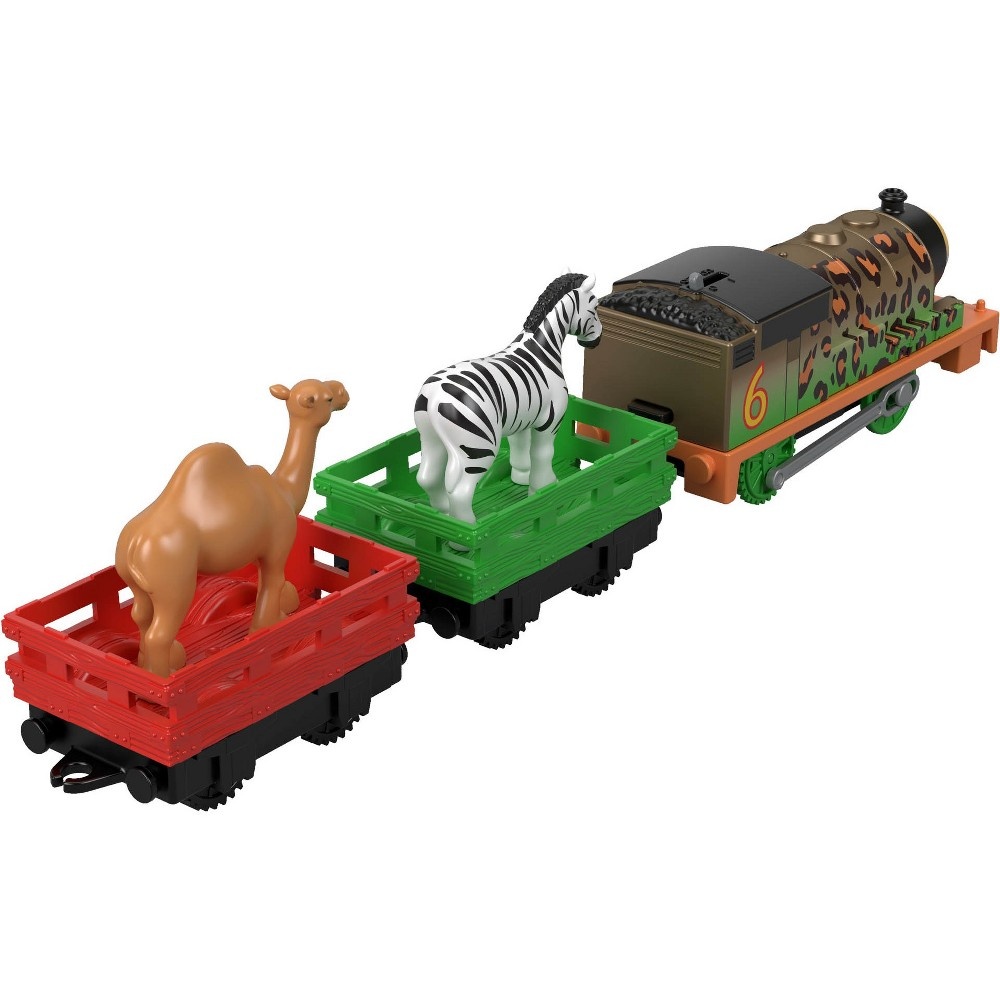 slide 3 of 5, Fisher-Price Thomas & Friends TrackMaster Animal Party Percy Engine, 1 ct