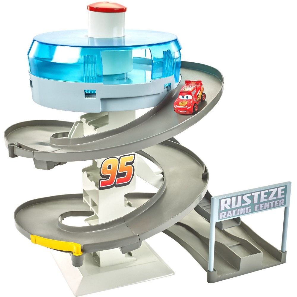 slide 7 of 8, Disney Pixar Cars Mini Racers Rust-Eze Spinning Raceway, 1 ct