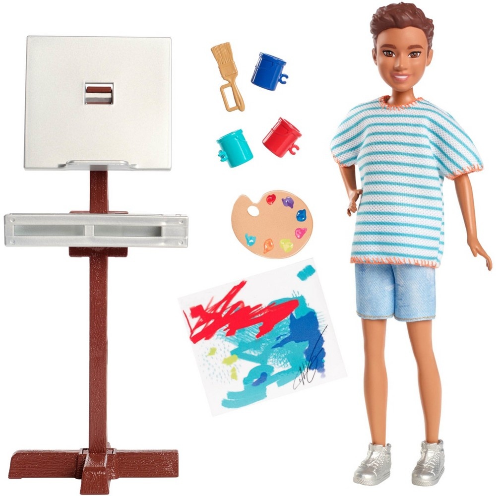 slide 7 of 7, Barbie Team Stacie Doll & Art Class Playset, 1 ct