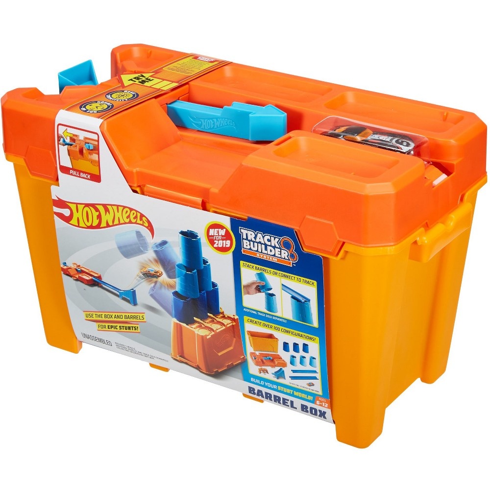 slide 8 of 8, Hot Wheels Track Builder Barrel Box, 1 ct