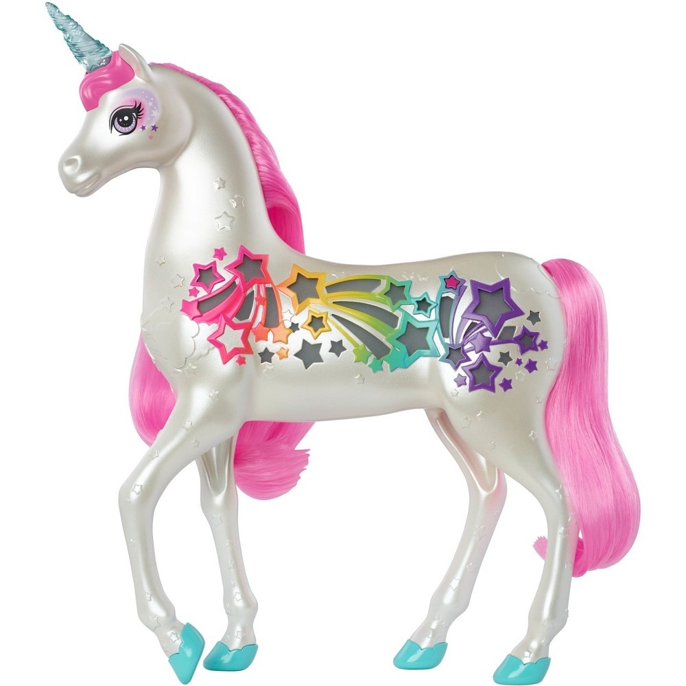 slide 2 of 10, Barbie Dreamtopia Brush 'n Sparkle Unicorn, 1 ct