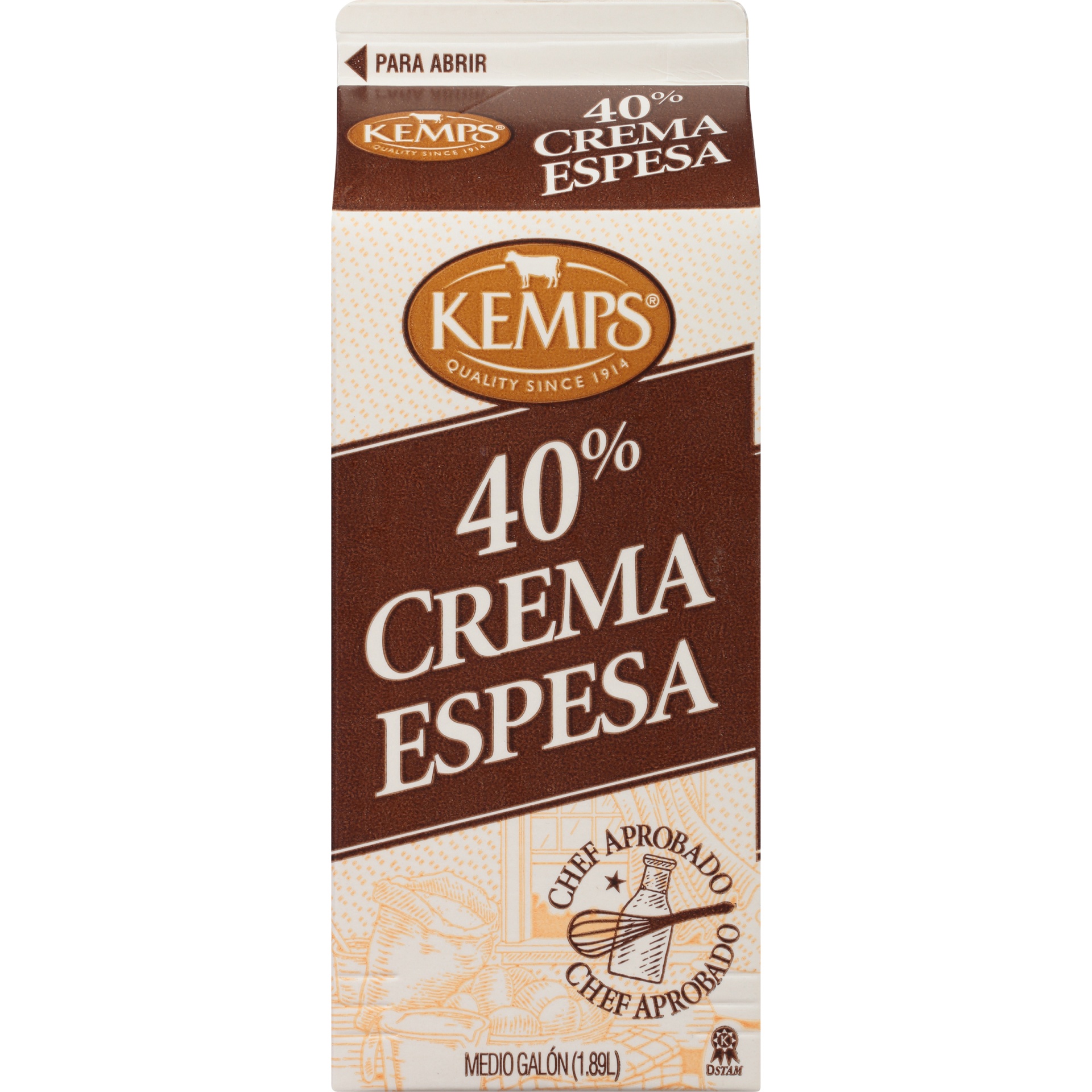 slide 6 of 8, Kemps 40% Heavy Cream .5 Gal. Carton, 1/2 gal