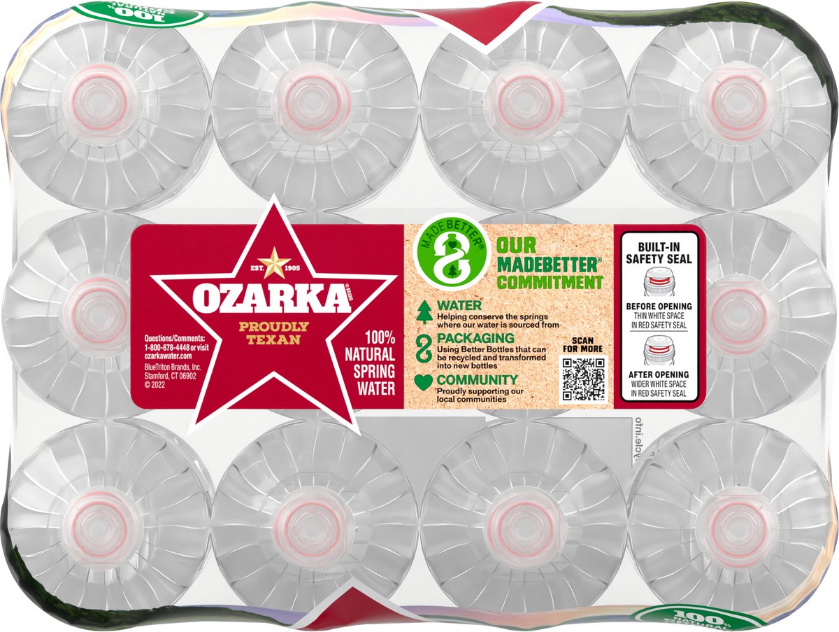 slide 6 of 6, OZARKA Brand 100% Natural Spring Water, plastic sport cap bottles (Pack of 12) - 23.7 oz, 12 ct; 23.7 fl oz