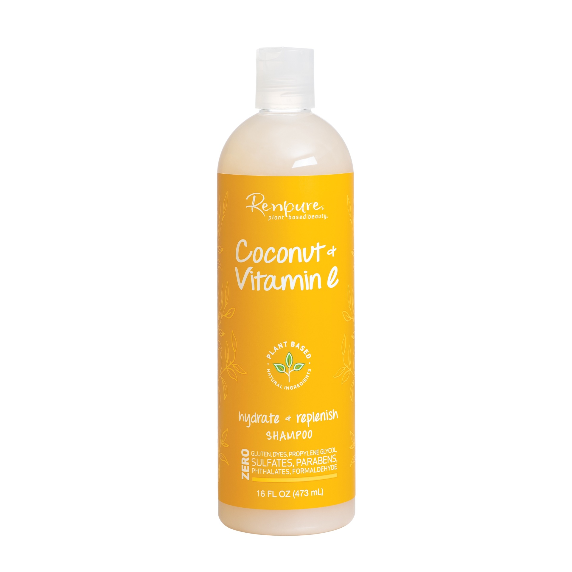 slide 1 of 1, Renpure Coconut and Vitamin E Hydrate + Replenish Hair Shampoo, 16 fl oz