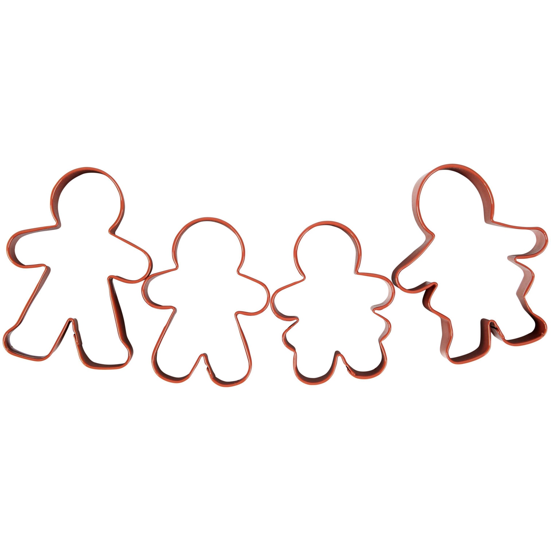 slide 1 of 3, Wilton Gingerbread Family Cookie Cutter Set, 4 ct