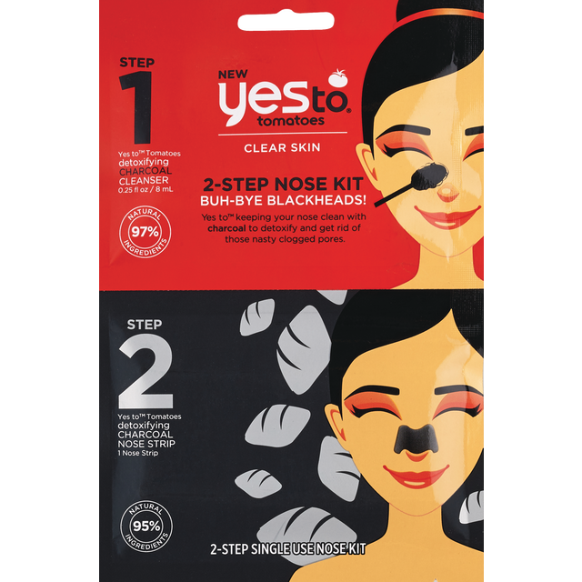 slide 1 of 1, Yes to Tomatoe Charcoal Nose Kit, 1 ct