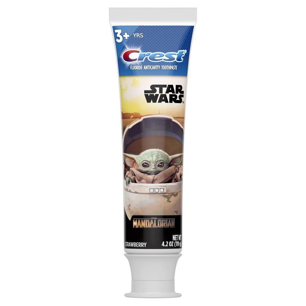 slide 1 of 5, Crest Kid's Toothpaste, featuring STAR WARS The Mandalorian, Strawberry Flavor, 4.2 oz, 4.2 oz