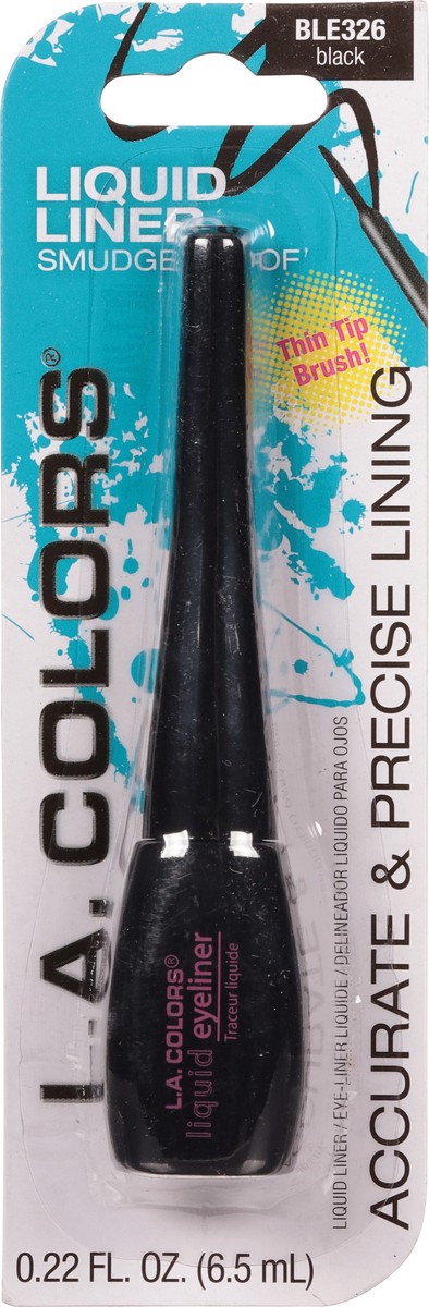 slide 8 of 10, L.A. Colors BLE326 Black Liquid Eyeliner 0.22 fl oz, 0.22 fl oz