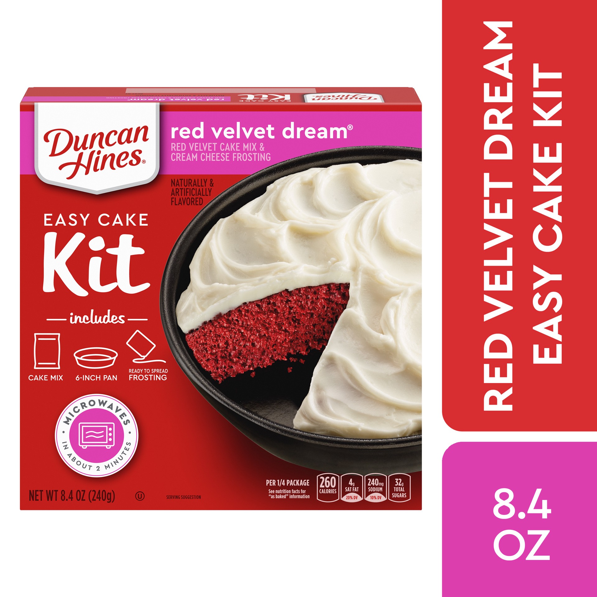 slide 1 of 5, Duncan Hines Red Velvet Dream Easy Cake Kit 8.4 oz, 8.4 oz