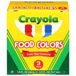 Crayola Food Colors - 3 x 0.5 fl oz Packs