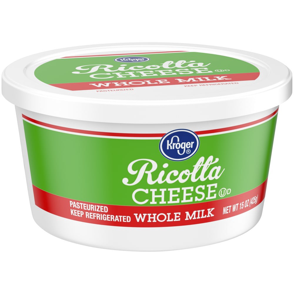 slide 6 of 6, Kroger Whole Milk Ricotta Cheese, 15 oz
