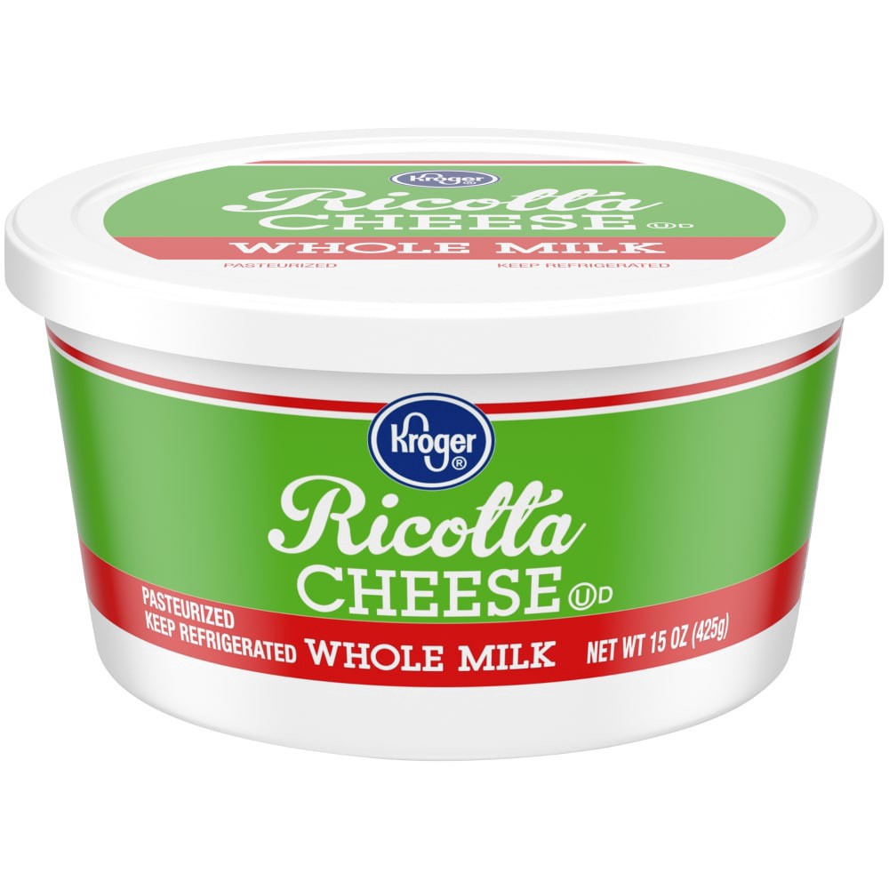 slide 1 of 6, Kroger Whole Milk Ricotta Cheese, 15 oz