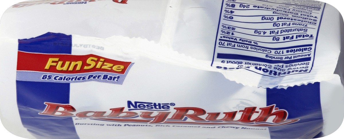 slide 2 of 6, Baby Ruth Nestle Baby Ruth Peanuts Caramel And Chewy Nougat Fun Size, 11.5 oz