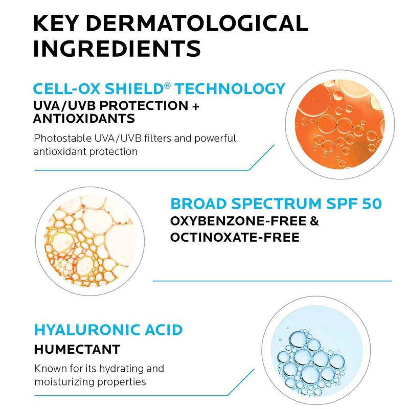 slide 4 of 7, La Roche-Posay Anthelios UV Hydra Broad Spectrum SPF 50 Daily Invisible Sunscreen 1.7 fl oz, 1.7 fl oz