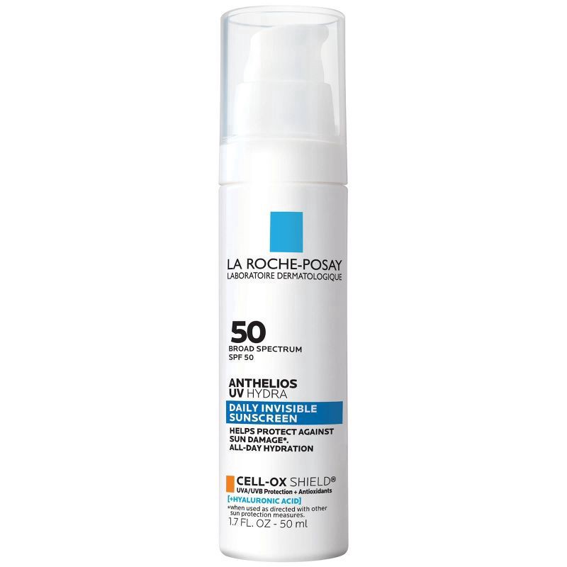 slide 1 of 7, La Roche-Posay Anthelios UV Hydra Broad Spectrum SPF 50 Daily Invisible Sunscreen 1.7 fl oz, 1.7 fl oz