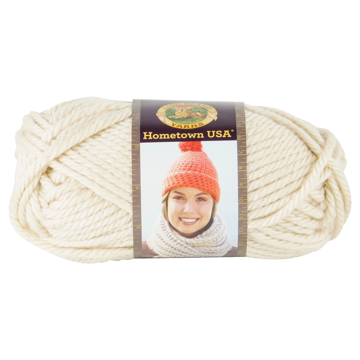 slide 1 of 3, Lion Brand Yarn Hometown USA 135-150 Los Angeles Tan, 5 oz