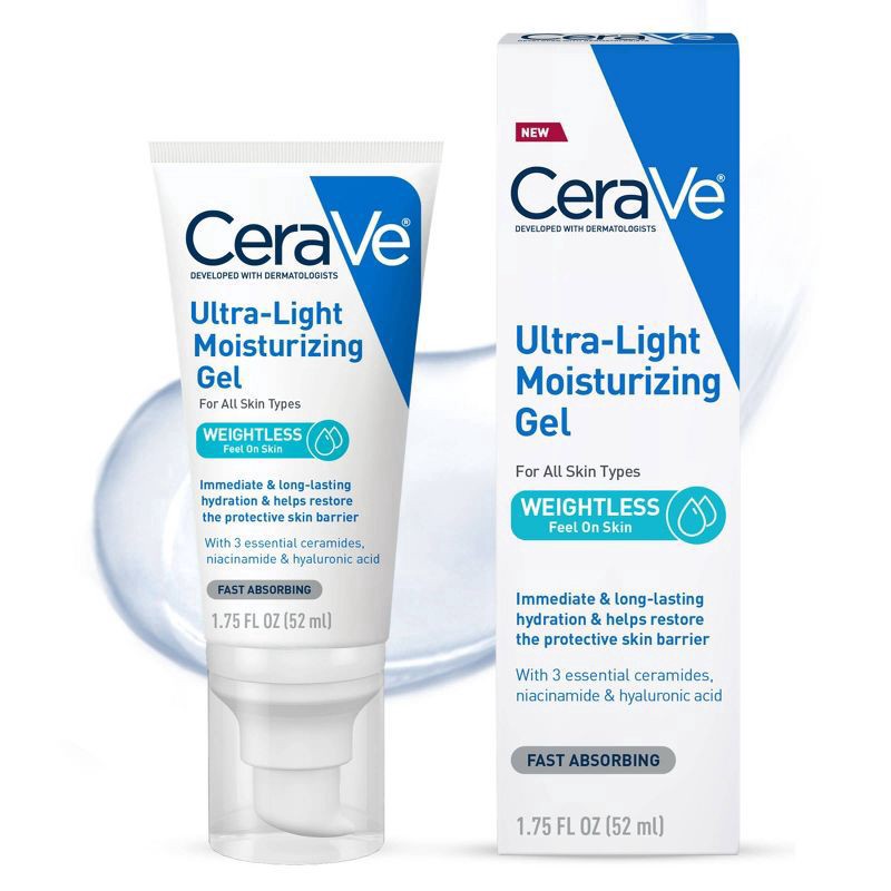 slide 5 of 7, CeraVe Ultra-Light Moisturizing Face Gel - 1.75 fl oz, 1.75 fl oz