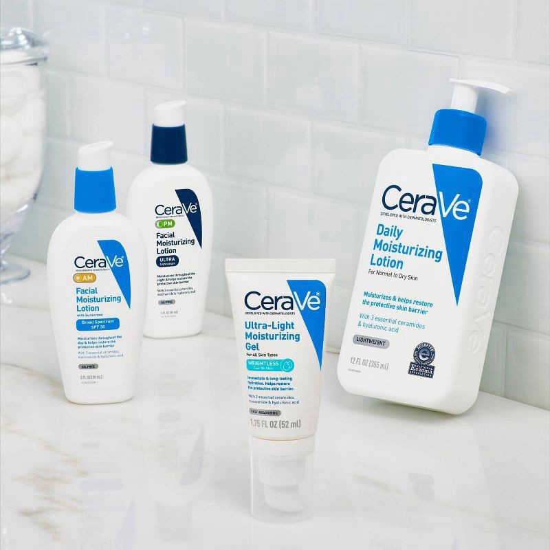 slide 3 of 7, CeraVe Ultra-Light Moisturizing Face Gel - 1.75 fl oz, 1.75 fl oz