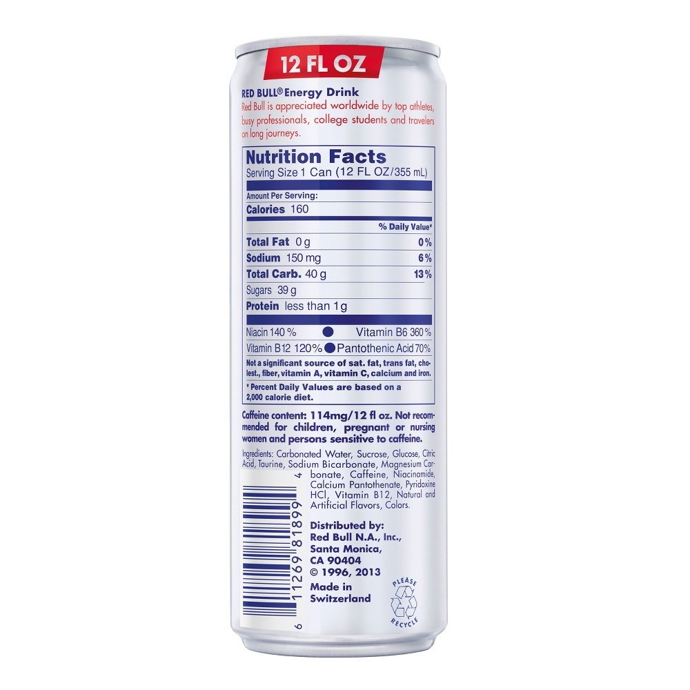 slide 2 of 4, Red Bull Energy Drink 4 - 12 fl oz Cans, 4 ct