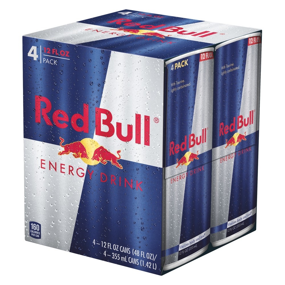 slide 4 of 4, Red Bull Energy Drink - 4 ct, 4 ct