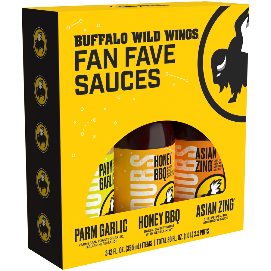 slide 5 of 8, Buffalo Wild Wings Fan Fave Sauces Parm Garlic, 12 fl oz