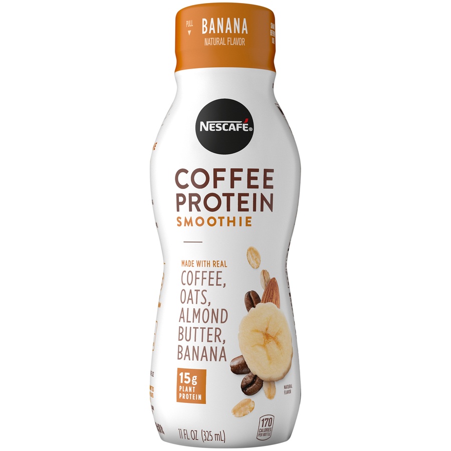 slide 2 of 7, Nescaféé Banana Coffee Protein Smoothie, 11 fl oz