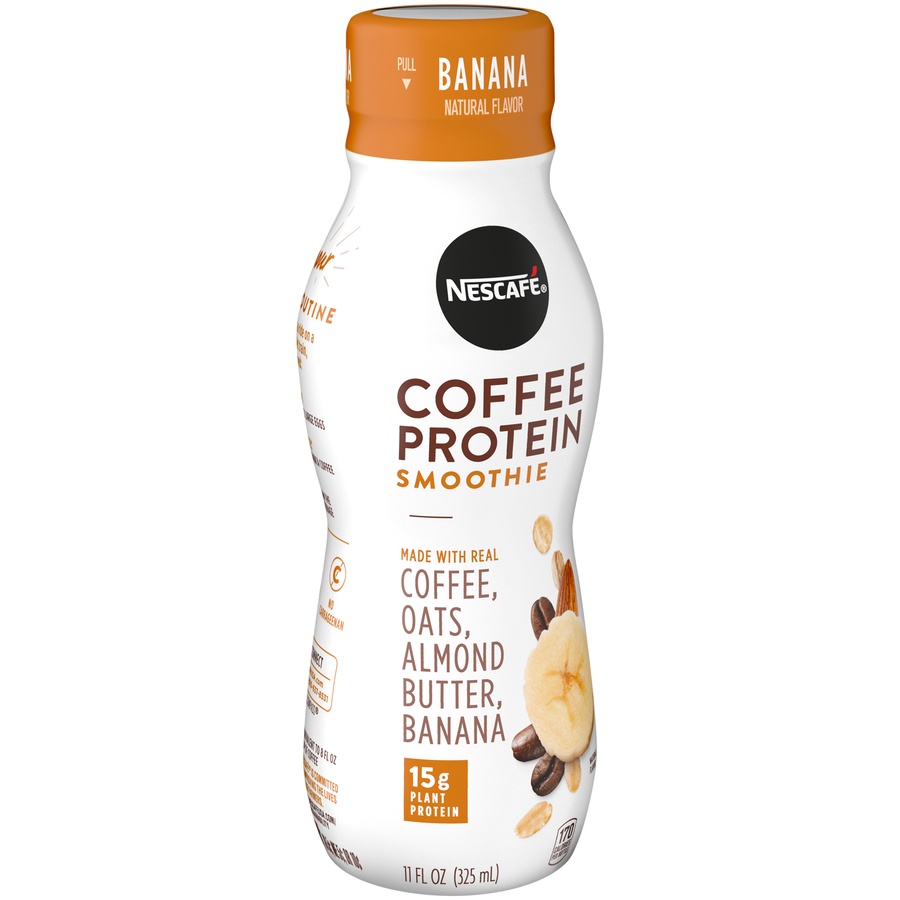 slide 3 of 7, Nescaféé Banana Coffee Protein Smoothie, 11 fl oz