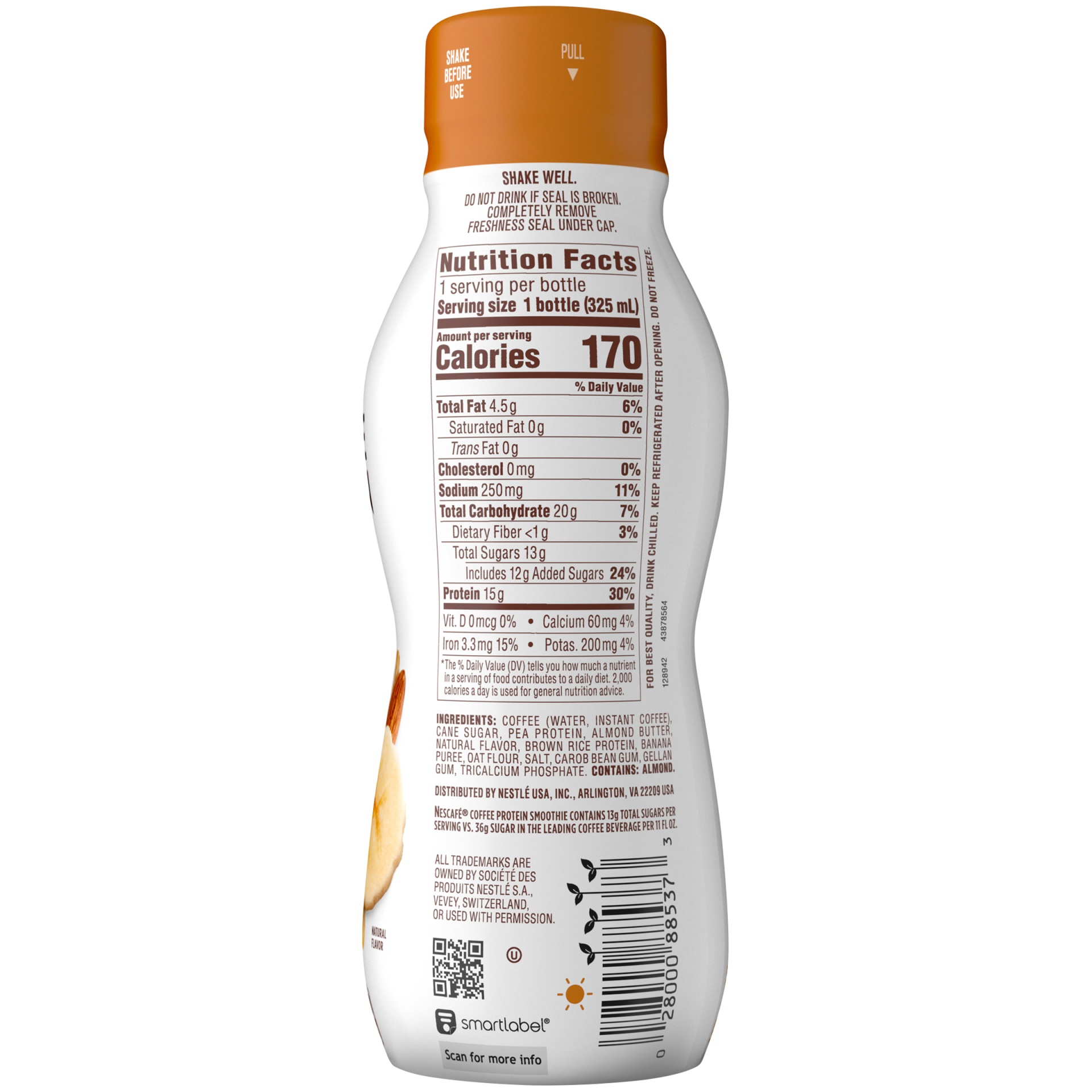 slide 4 of 7, Nescaféé Banana Coffee Protein Smoothie, 11 fl oz