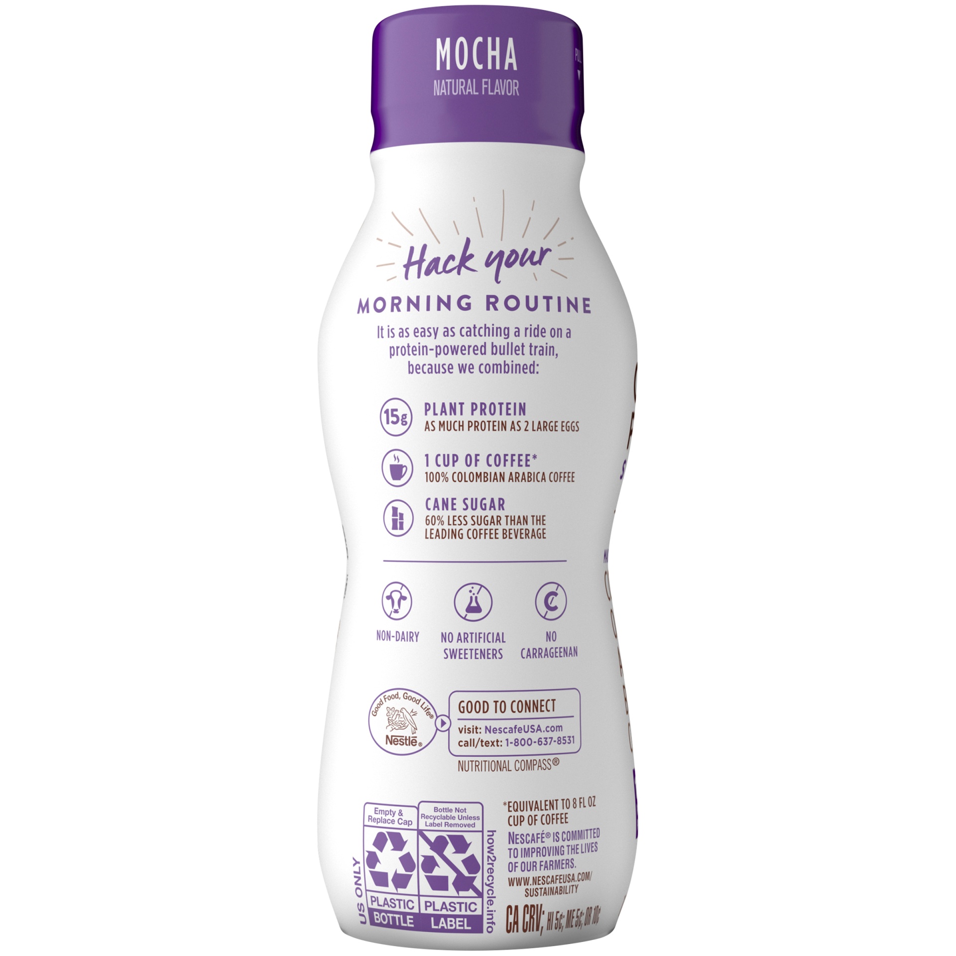 slide 5 of 7, Nescafé Mocha Coffee Protein Smoothie, 11 fl oz