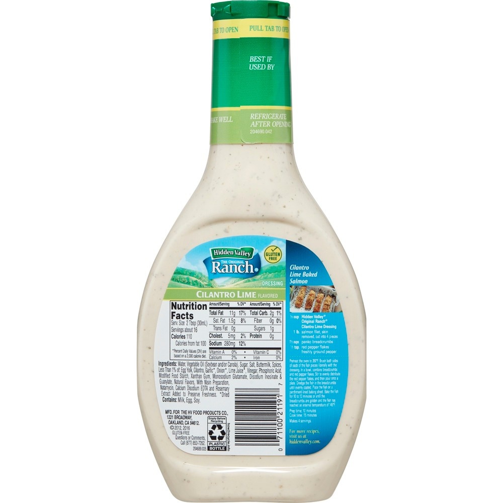 Hidden Valley Original Ranch Salad Dressing & Topping - Gluten Free - 16 Fl  Oz : Target