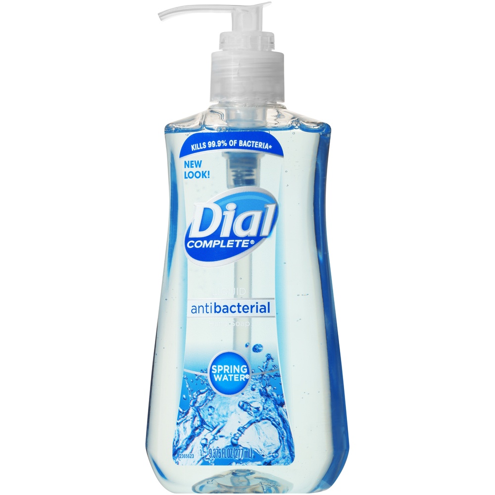 slide 2 of 5, Dial Spring Water Antibacterial Liquid Hand Soap with Moisturizer, 9.37 oz